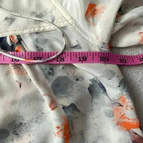 ❤️Host Picks❤️[4]Rebecca Taylor Misty Garden  Print Silk Blouse- NWOT - Picture 9 of 15